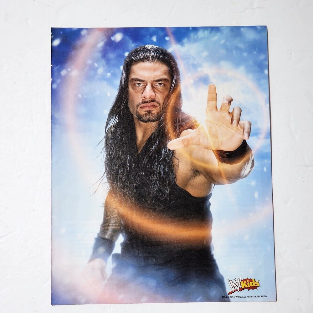 Roman Reigns The Shield WWE Kids Magazine Pinup Clipping 8x10.5 2014 Original
